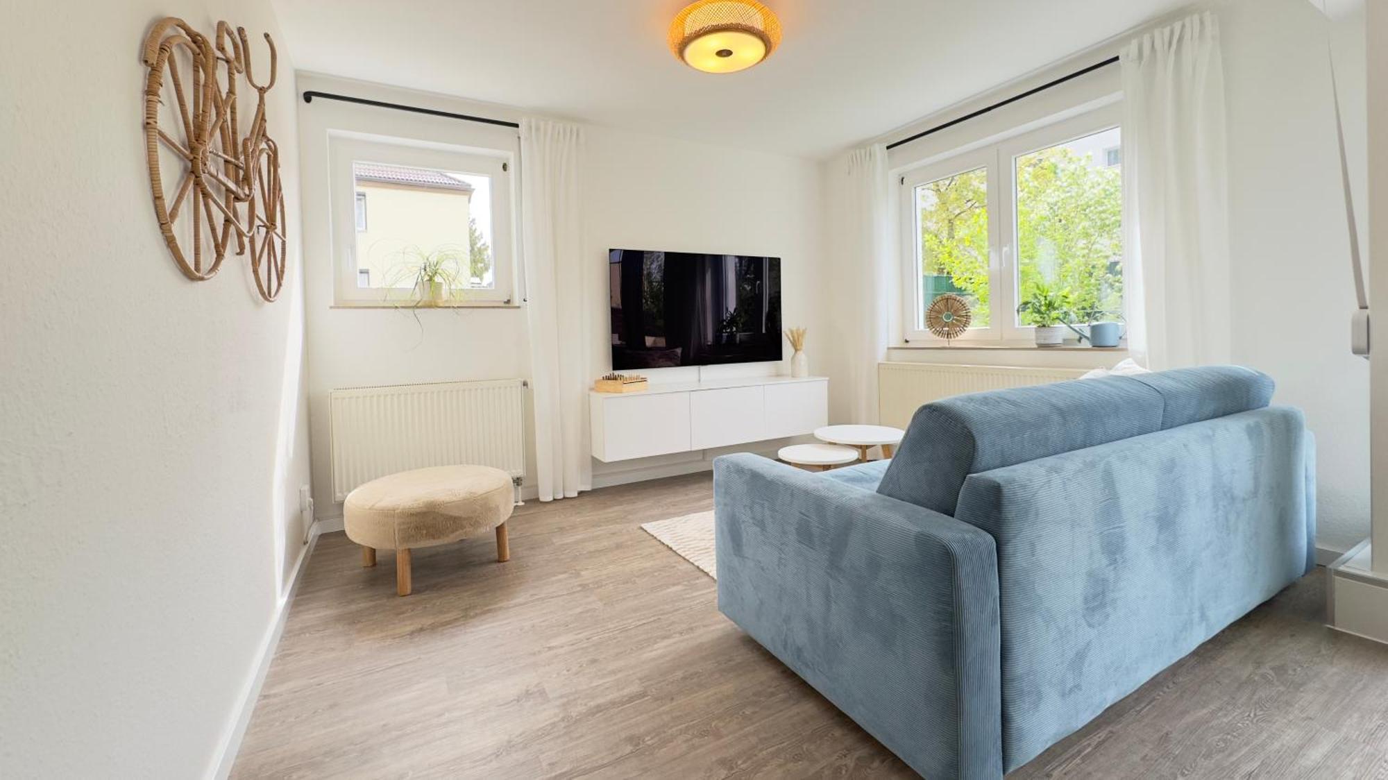 Fewo Am Park - 4P, Boxspringbett, Balkon, Smarttv, Gesundbrunnen, Familienfreundlich Halle  Dış mekan fotoğraf